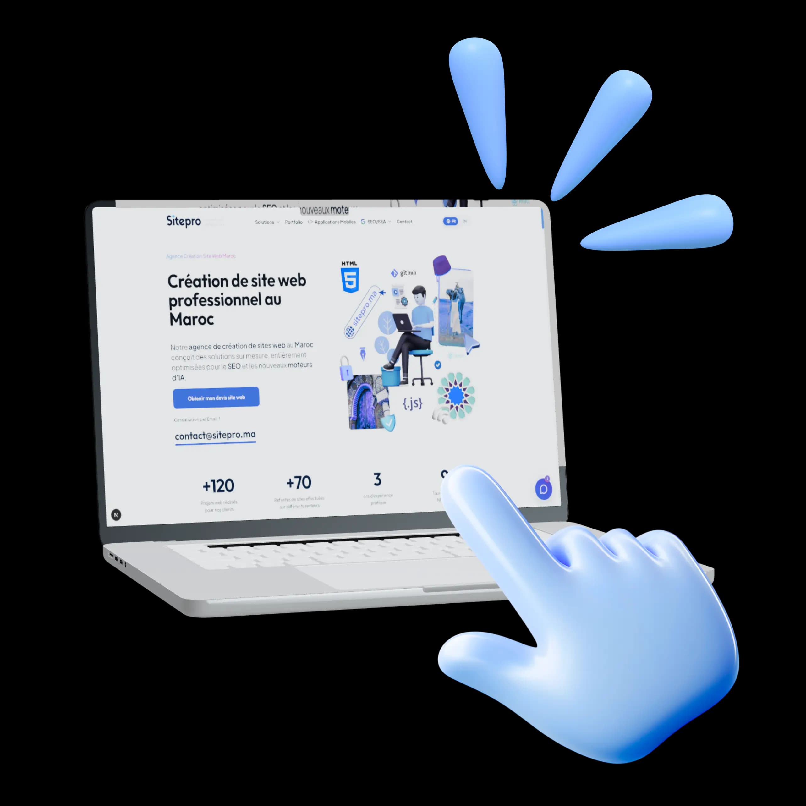 Expert en création de sites web professionnels au Maroc