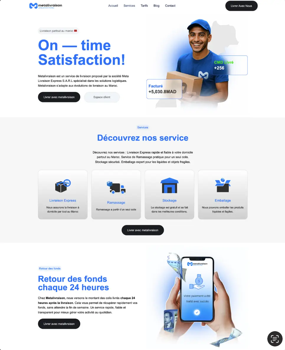 Projet: MetaLivraison