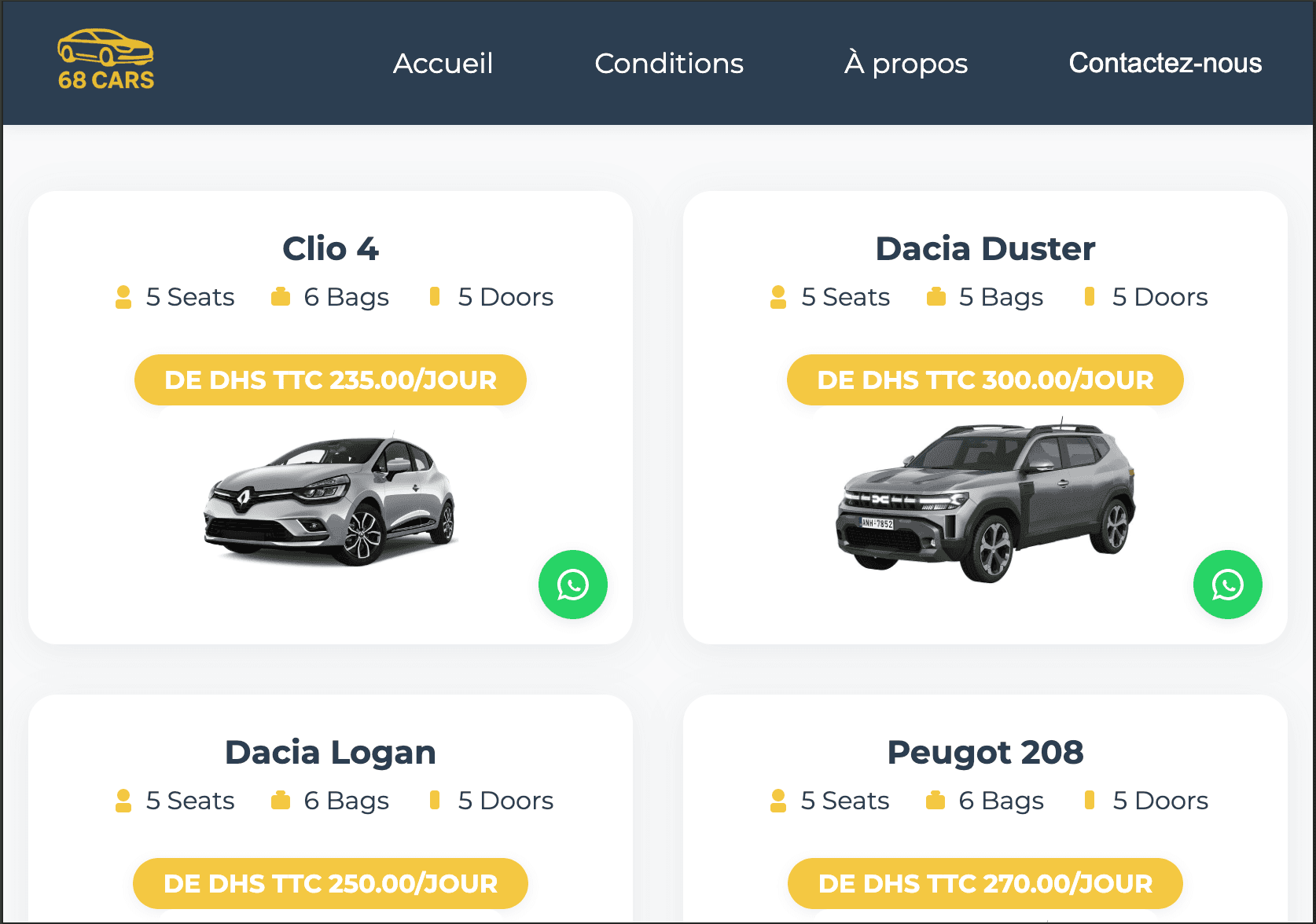 Projet: Cars Rental Business