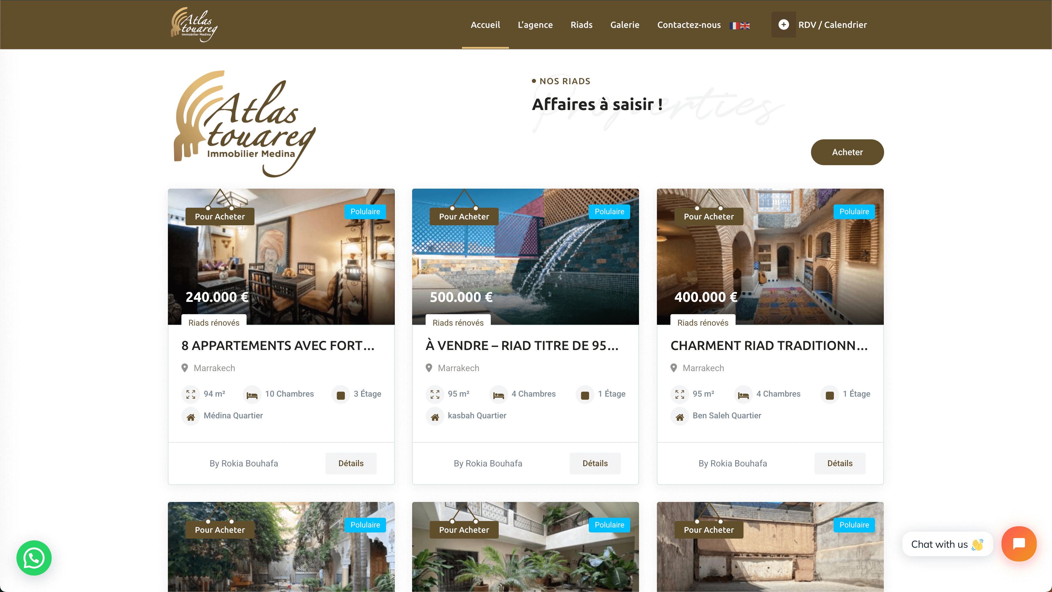 Projet: Atlas Touareg Immobilier