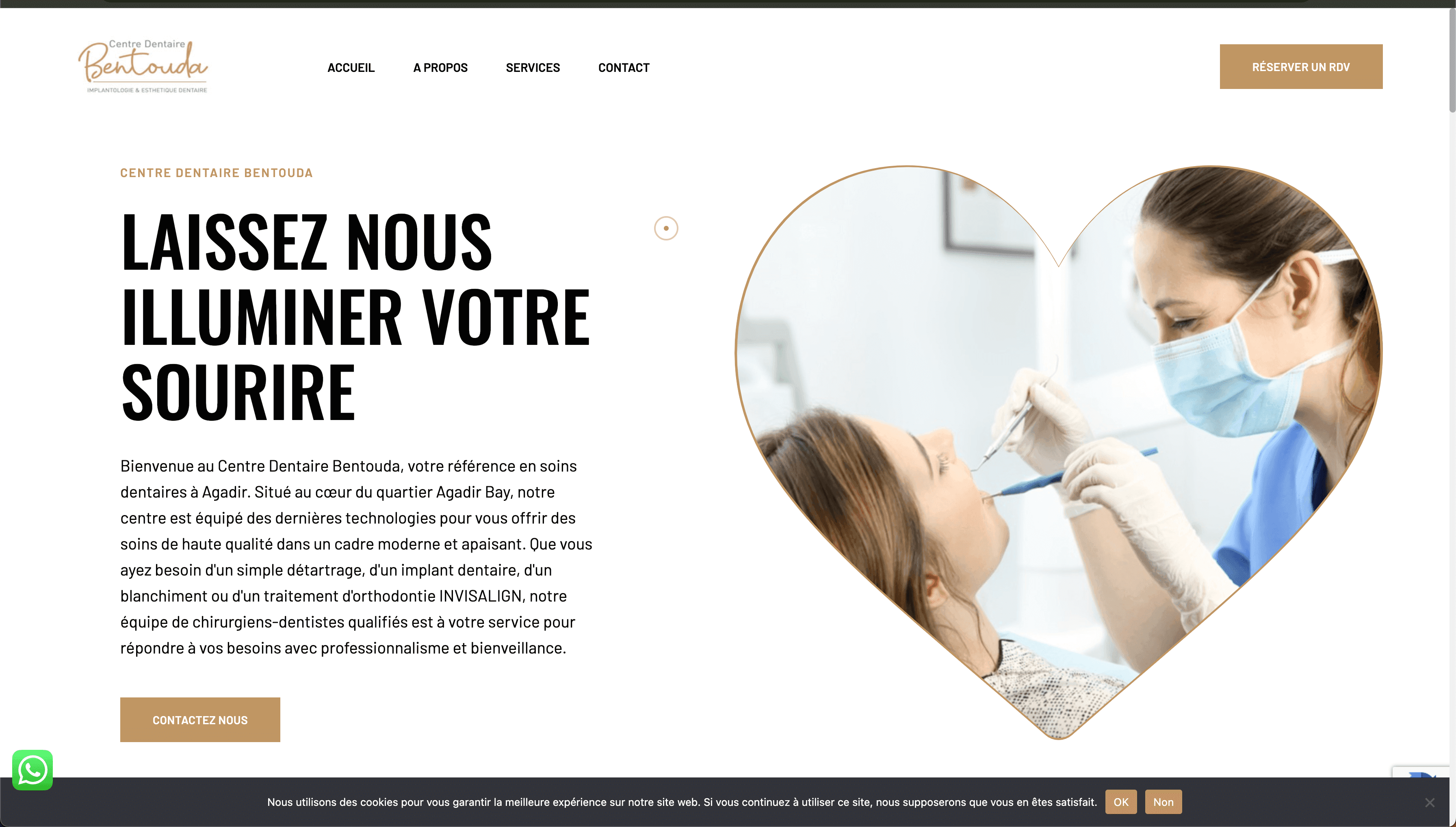 Projet: Centre Dentaire Bentouda