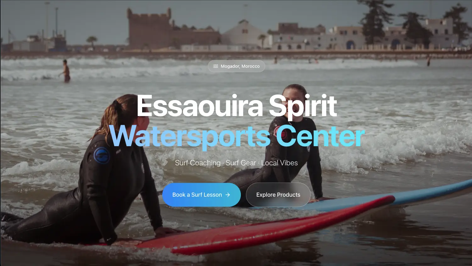 Projet: Essouira Surf House Club